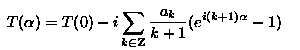 formula for table